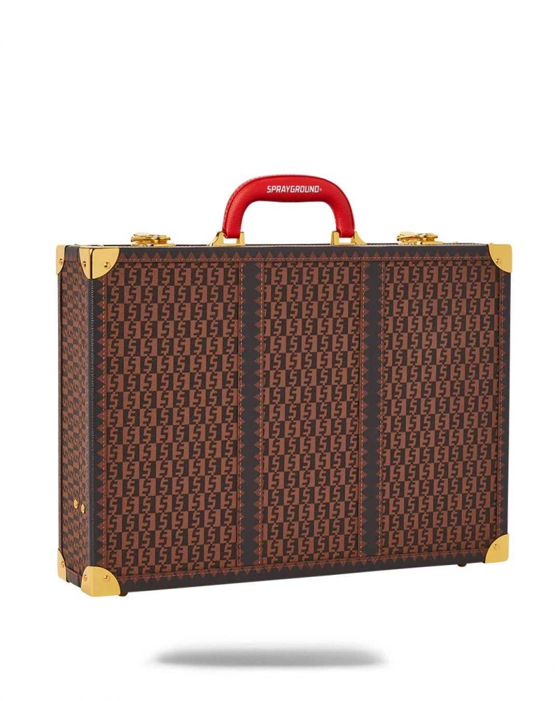 Sprayground Bag MONEY CHECK BRIEFCASE Brown | TORIM7149