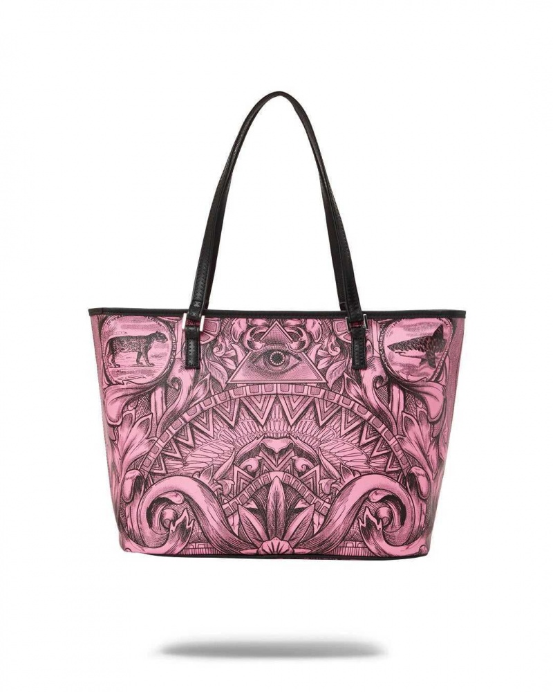 Sprayground Bag MONEY TECHNIQUE TOTE Pink | AEDHB1607