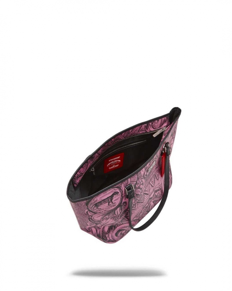 Sprayground Bag MONEY TECHNIQUE TOTE Pink | AEDHB1607