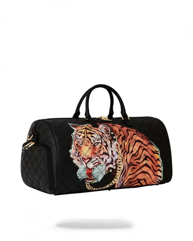 Sprayground Bag MONEY TIGERS DUFFLE Black | RQTSH0184