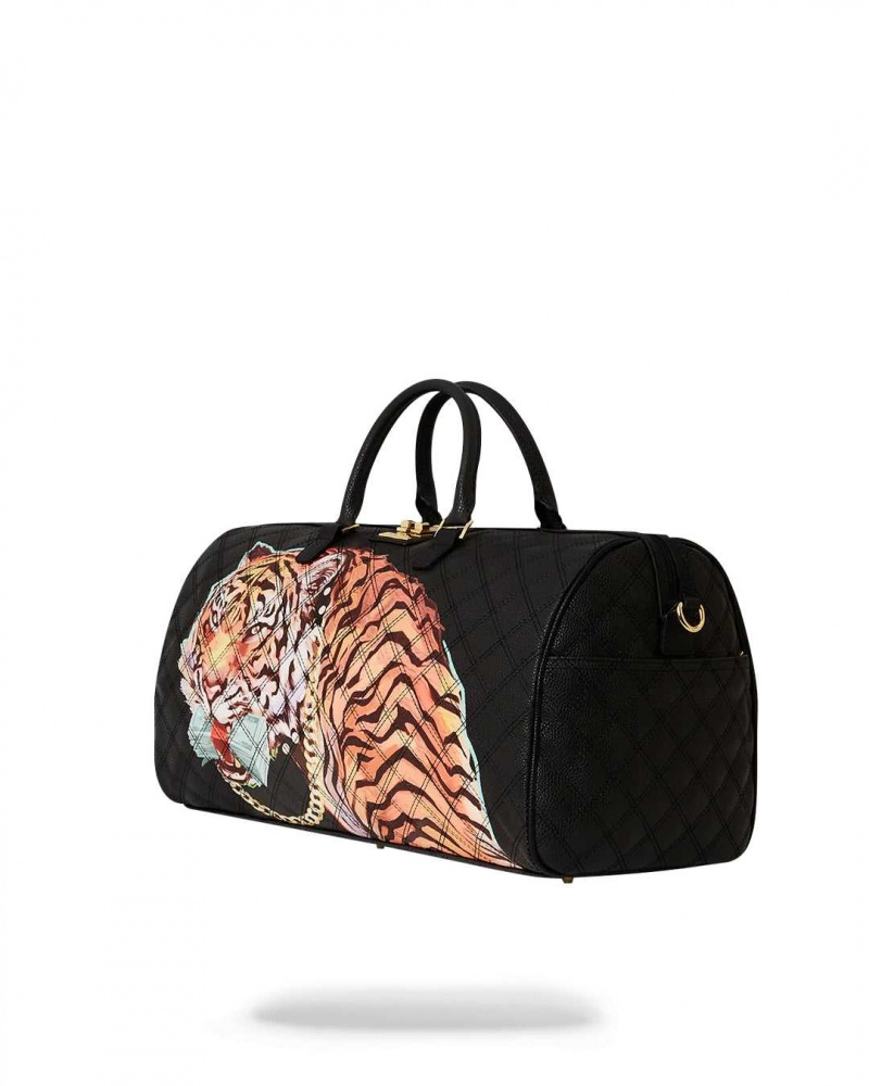 Sprayground Bag MONEY TIGERS DUFFLE Black | RQTSH0184