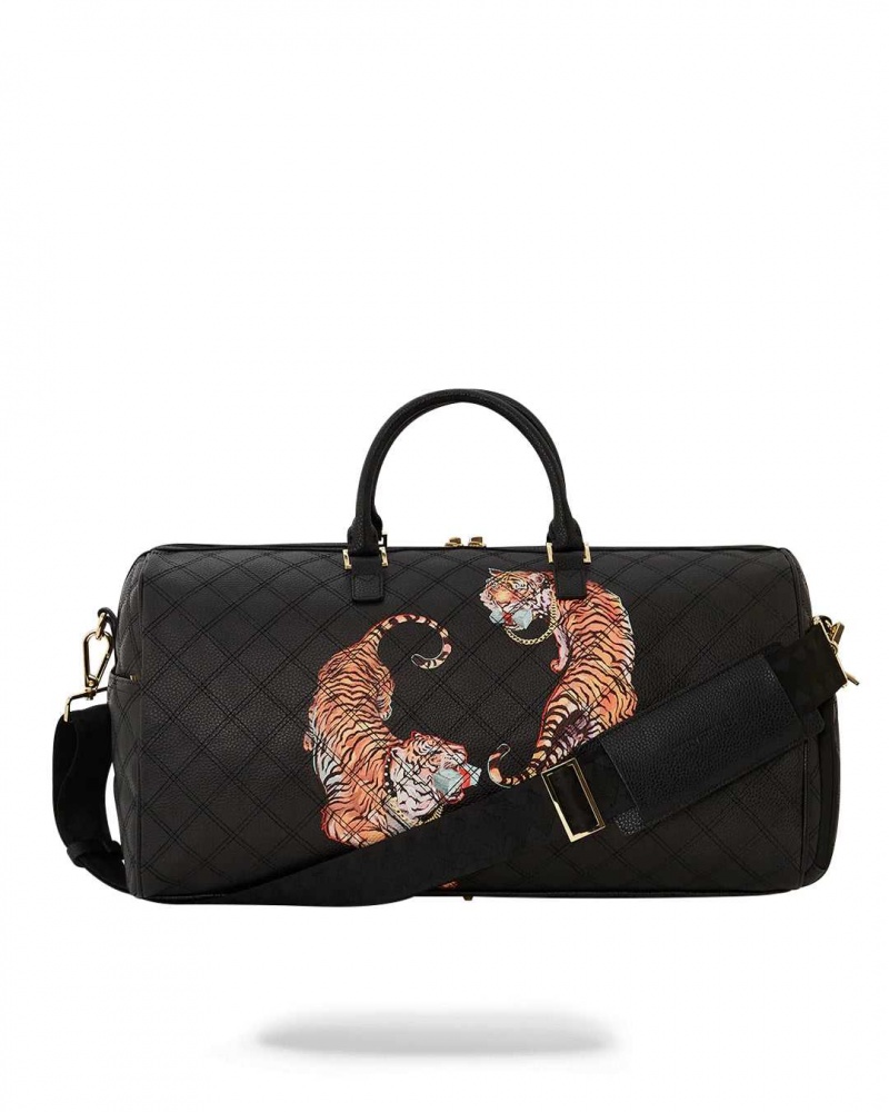 Sprayground Bag MONEY TIGERS DUFFLE Black | RQTSH0184