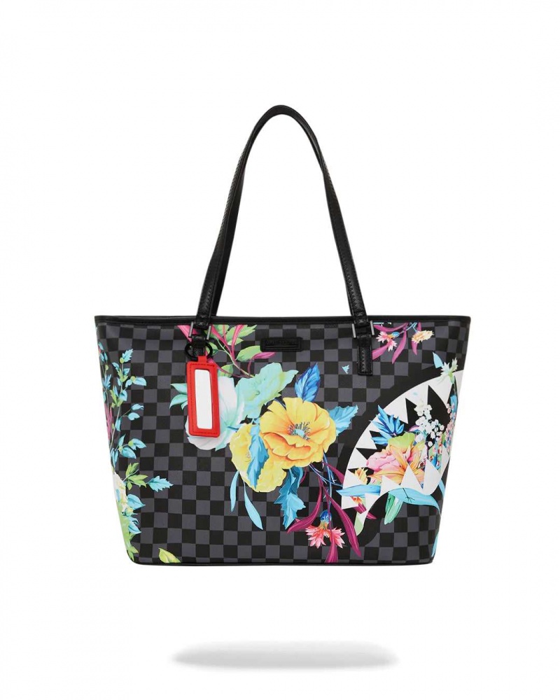 Sprayground Bag NEON FLORAL TOTE Yellow | KSOIB5310