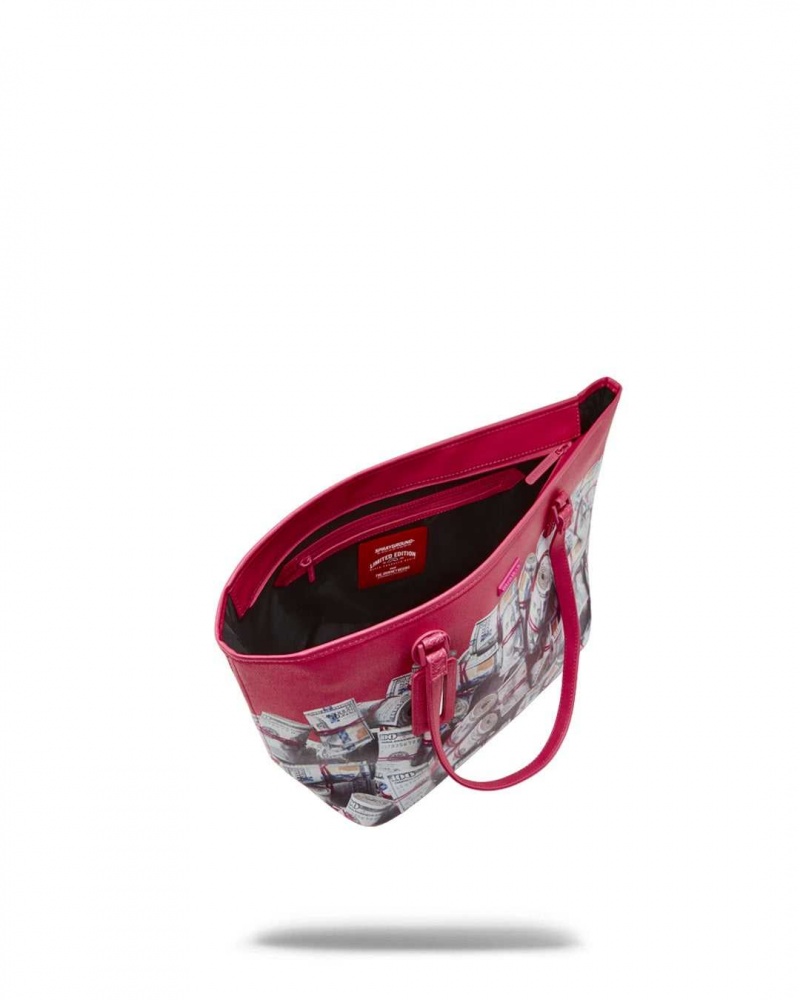 Sprayground Bag NEW MONEY TOTE Fuchsia | DBLEV5360