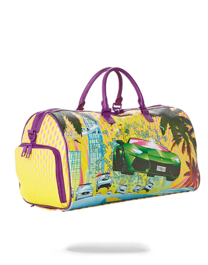 Sprayground Bag ON THE RUN DUFFLE Yellow | GOBNZ0839