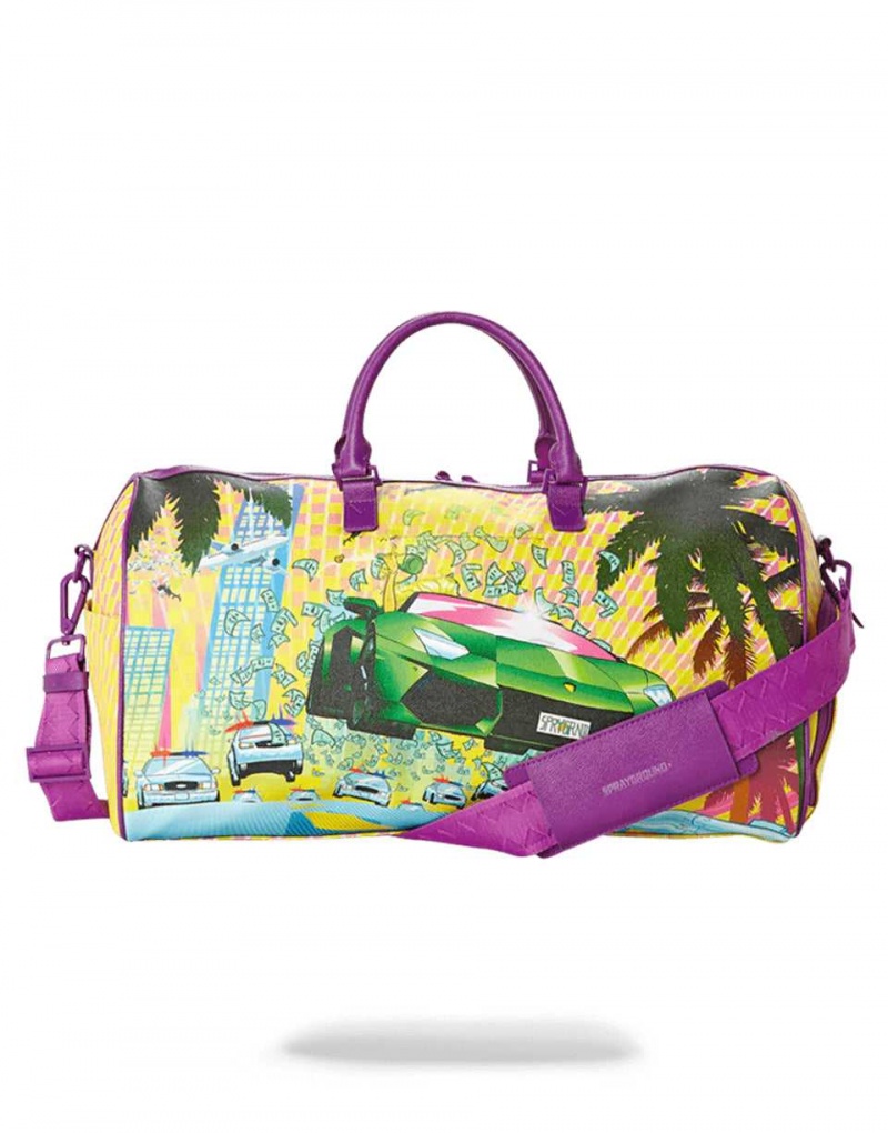 Sprayground Bag ON THE RUN DUFFLE Yellow | GOBNZ0839