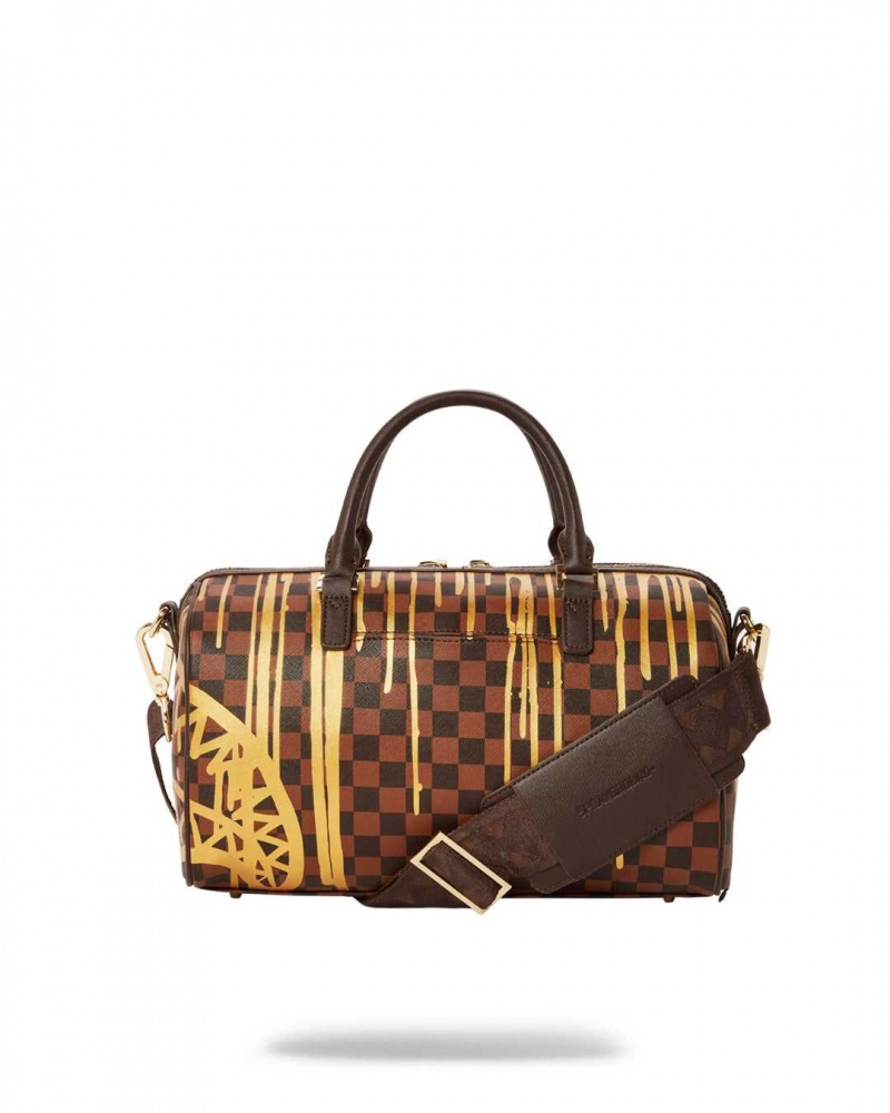 Sprayground Bag PARIS PAINT MINI DUFFLE Brown | LDRJG7420