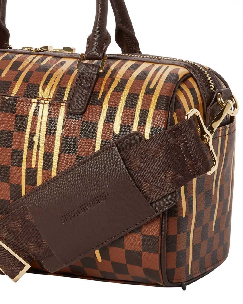 Sprayground Bag PARIS PAINT MINI DUFFLE Brown | LDRJG7420