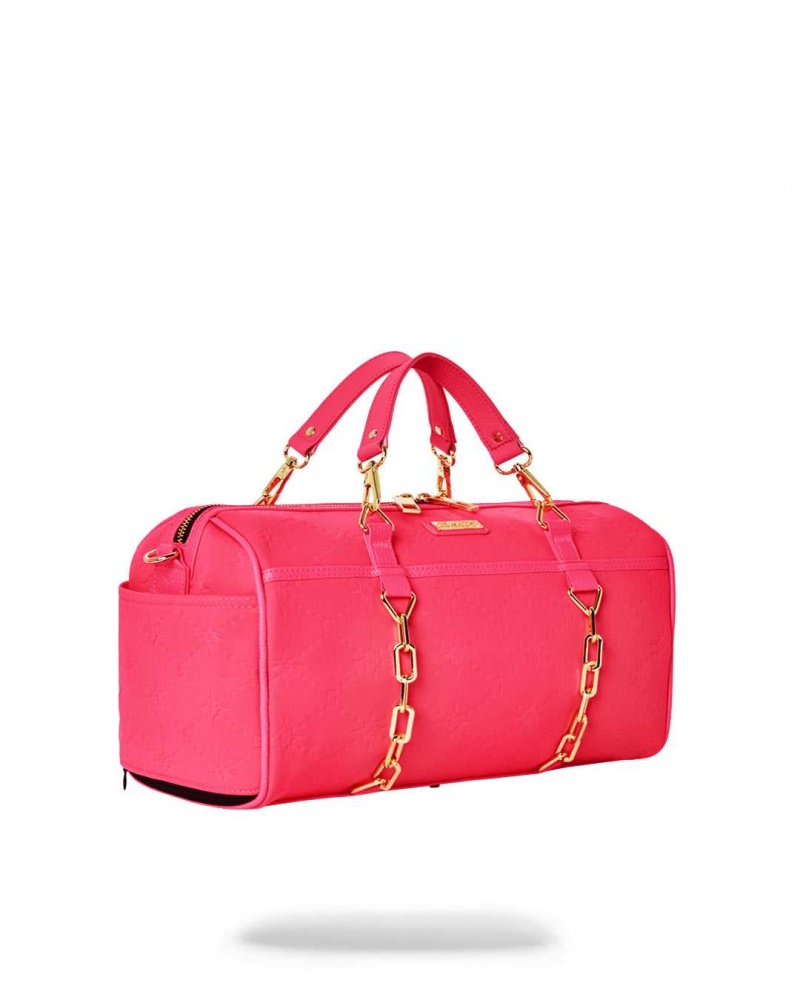 Sprayground Bag PUFFY BAG DUFFLE Pink Fuchsia | ARQIL5827