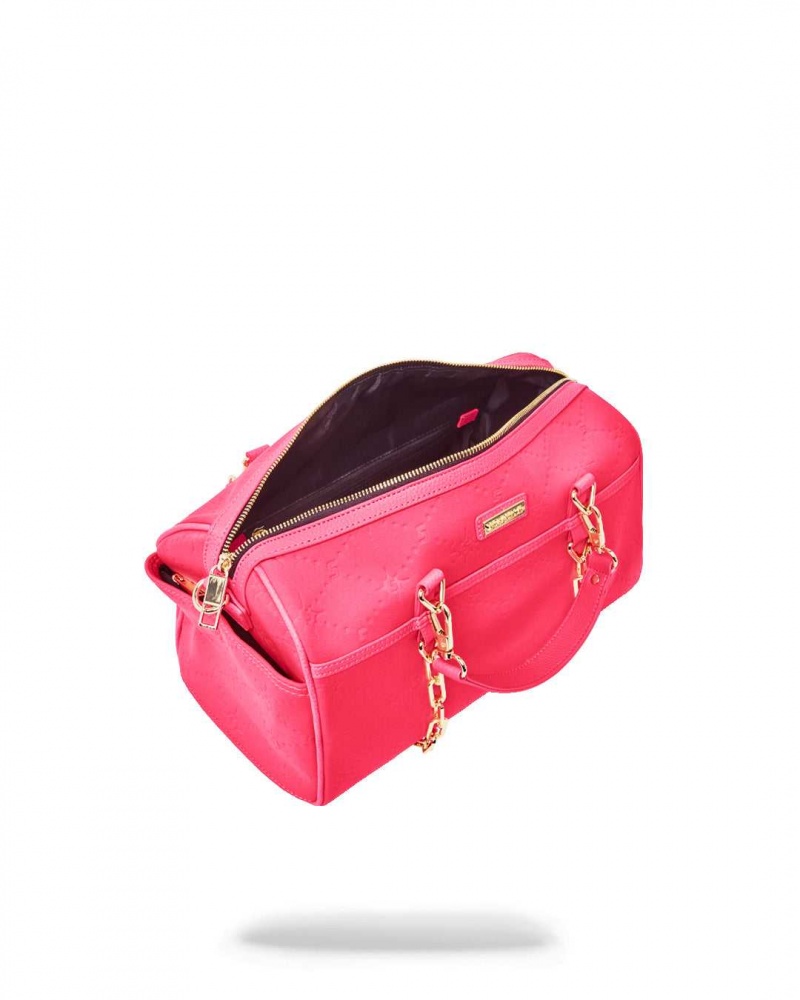 Sprayground Bag PUFFY BAG DUFFLE Pink Fuchsia | ARQIL5827