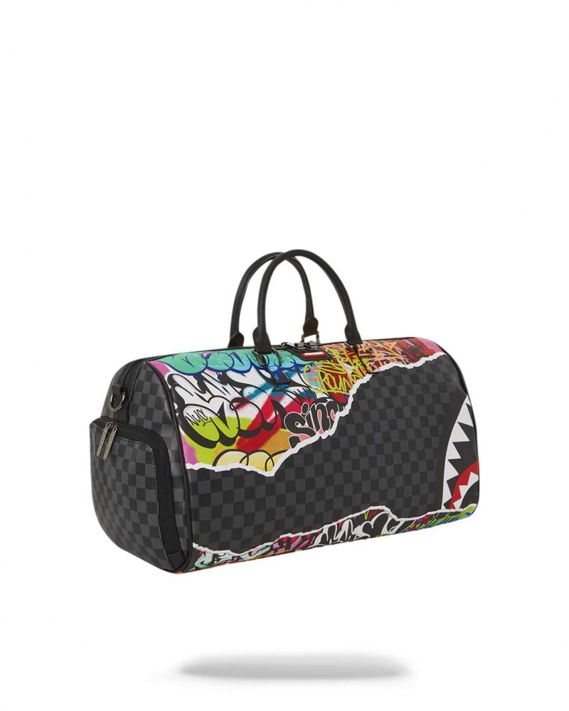 Sprayground Bag PULL AWAY DUFFLE Black | HYROT6794