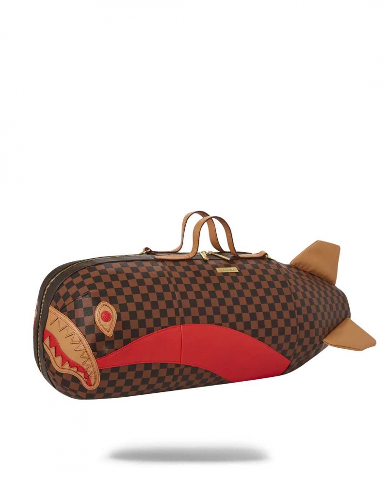 Sprayground Bag RACEWAY TORPEDO DUFFLE Brown | TSOCY8509