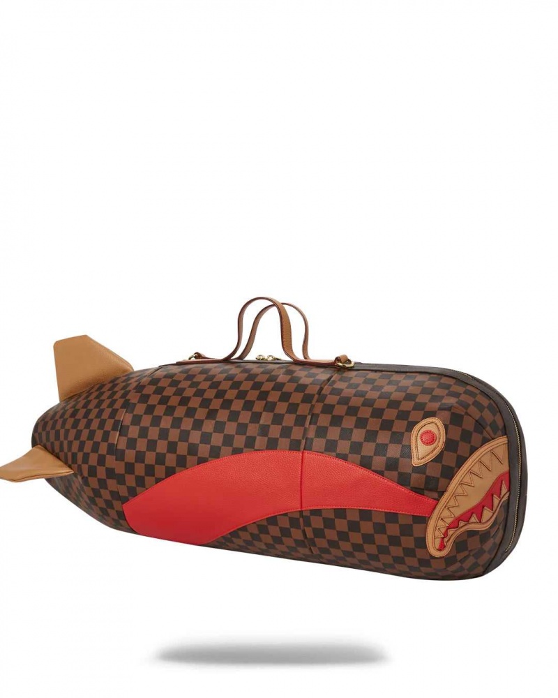 Sprayground Bag RACEWAY TORPEDO DUFFLE Brown | TSOCY8509