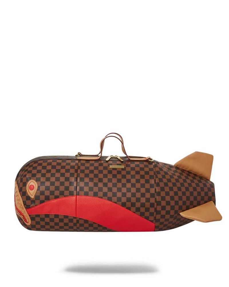 Sprayground Bag RACEWAY TORPEDO DUFFLE Brown | TSOCY8509