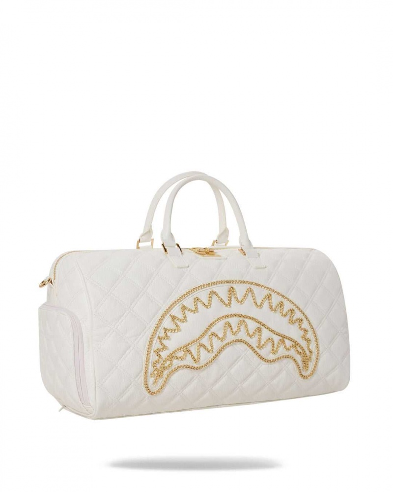 Sprayground Bag RIVIERA DUFFLE White Gold White | BXTDF9413