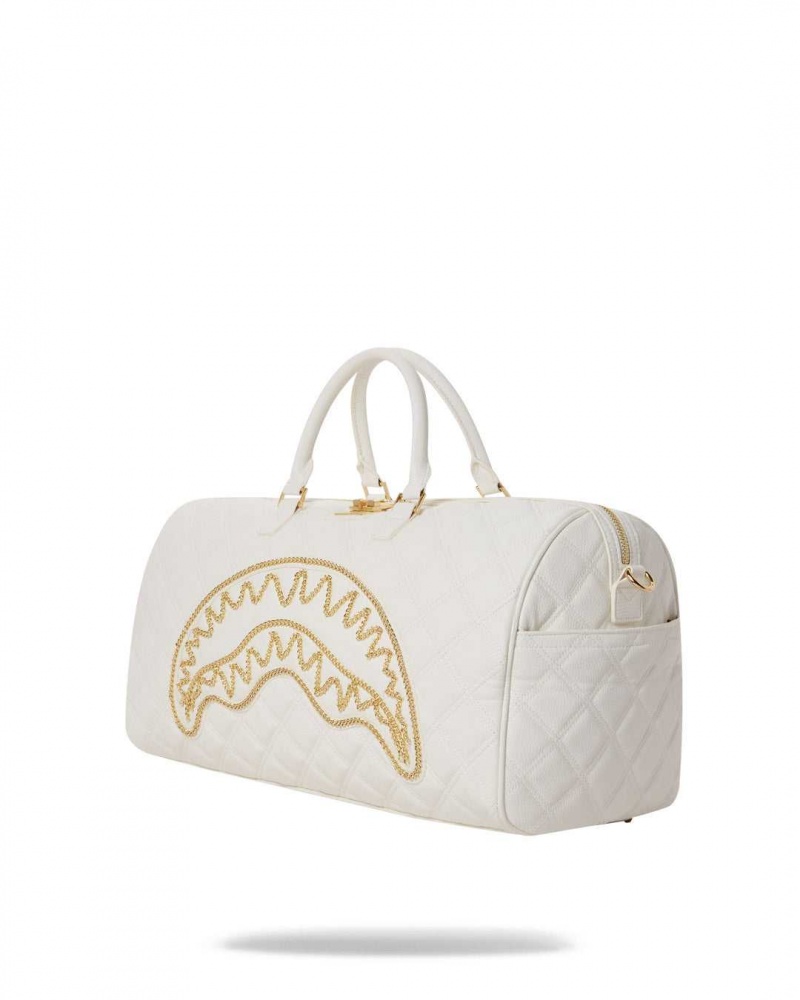 Sprayground Bag RIVIERA DUFFLE White Gold White | BXTDF9413