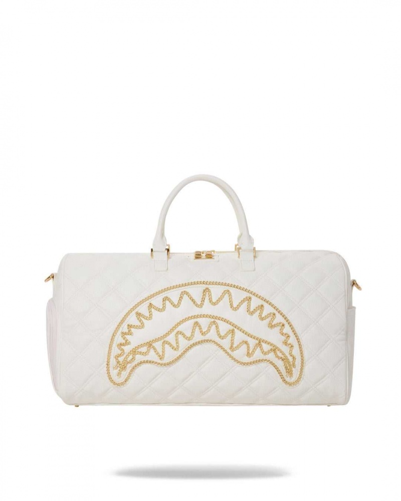 Sprayground Bag RIVIERA DUFFLE White Gold White | BXTDF9413