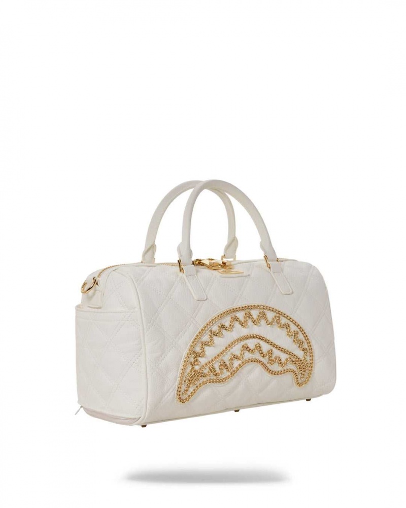 Sprayground Bag RIVIERIA MINI DUFFLE White Gold White | UDTIV2609