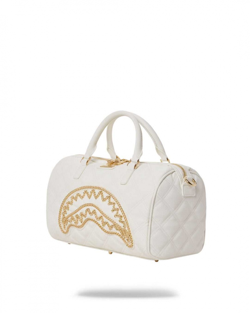 Sprayground Bag RIVIERIA MINI DUFFLE White Gold White | UDTIV2609