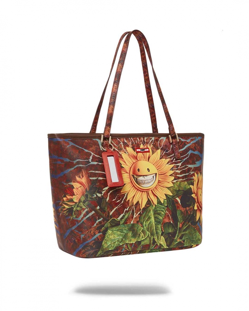 Sprayground Bag RON ENGLISH SUNFLOWER TOTE Orange | AUHWJ9135