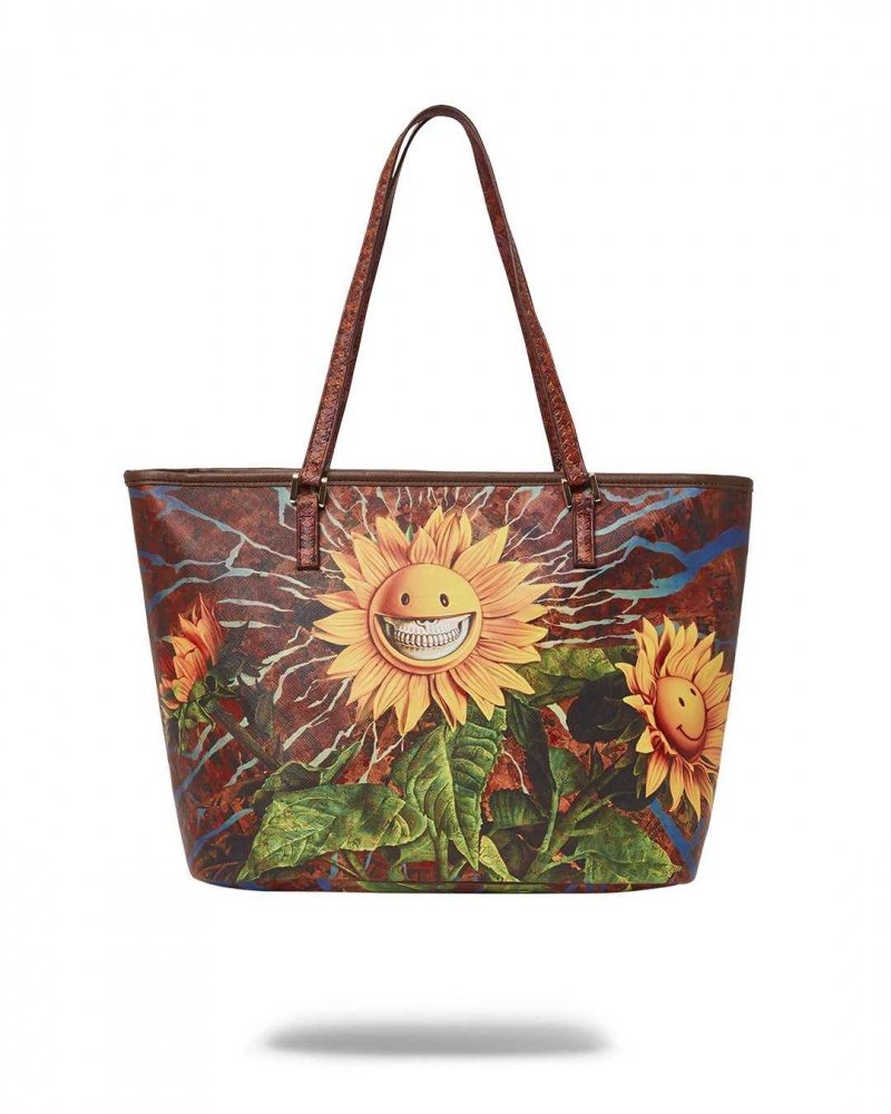 Sprayground Bag RON ENGLISH SUNFLOWER TOTE Orange | AUHWJ9135