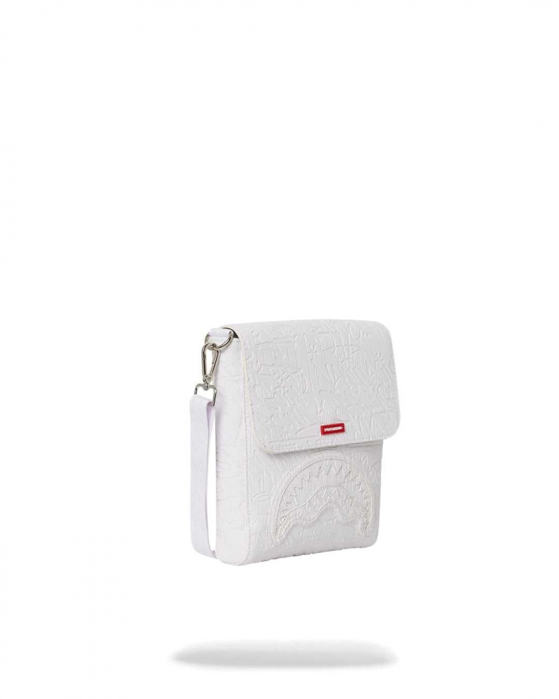 Sprayground Bag SCRIBBLE MESSENGER White | TDISU4106