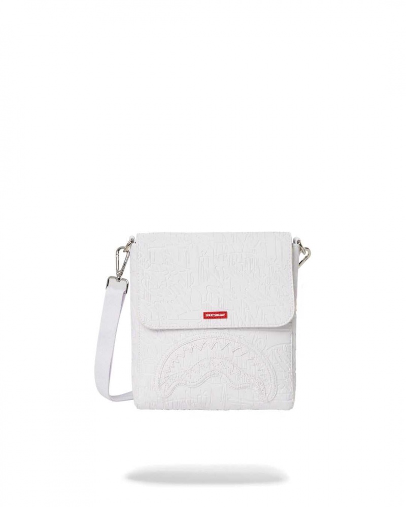 Sprayground Bag SCRIBBLE MESSENGER White | TDISU4106