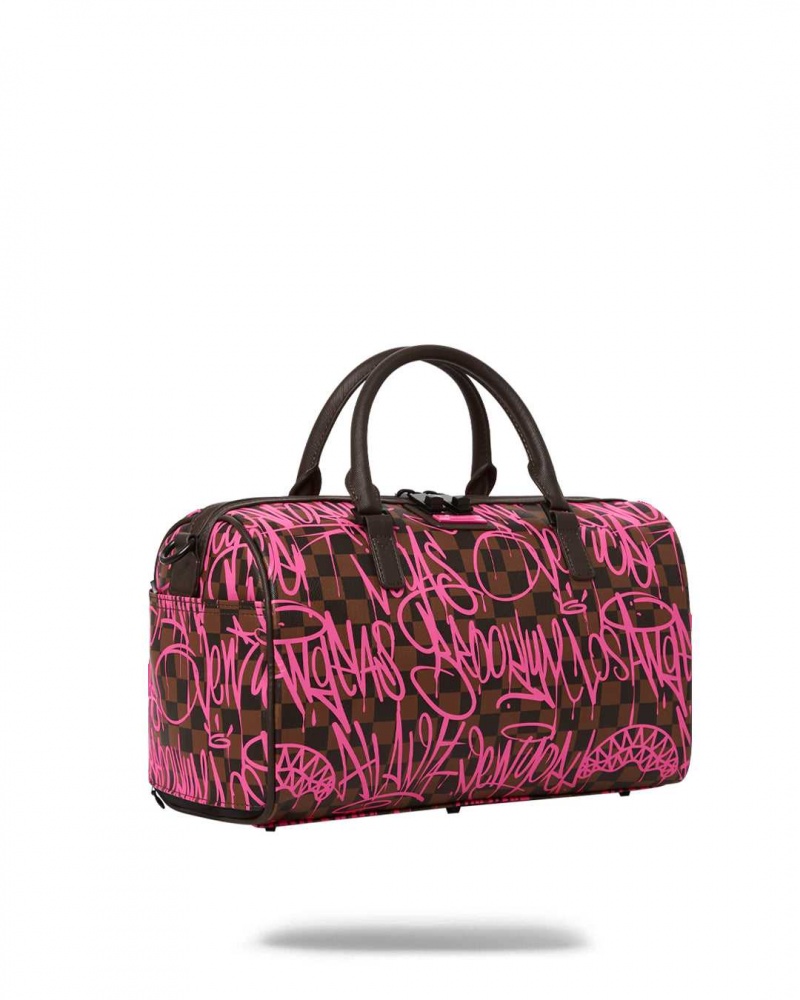 Sprayground Bag SHARKS IN NEW YORK MINI DUFFLE Fuchsia | EXNCY0613