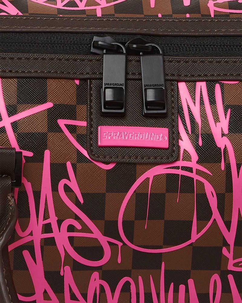 Sprayground Bag SHARKS IN NEW YORK MINI DUFFLE Fuchsia | EXNCY0613