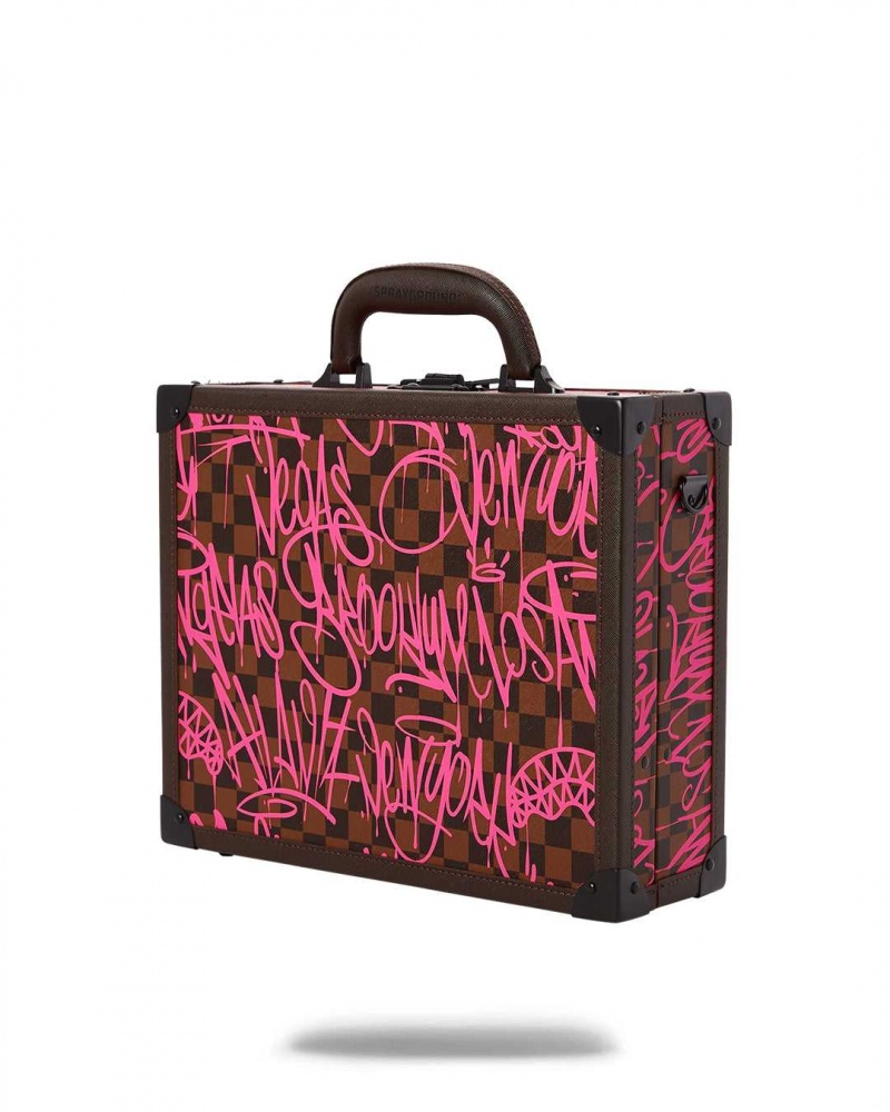 Sprayground Bag SHARKS IN NEW YORK BUSINESS CASE Fuchsia | KXQIG4970