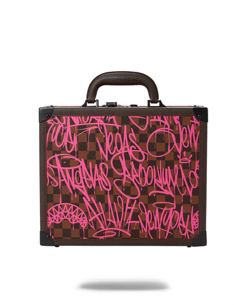 Sprayground Bag SHARKS IN NEW YORK BUSINESS CASE Fuchsia | KXQIG4970