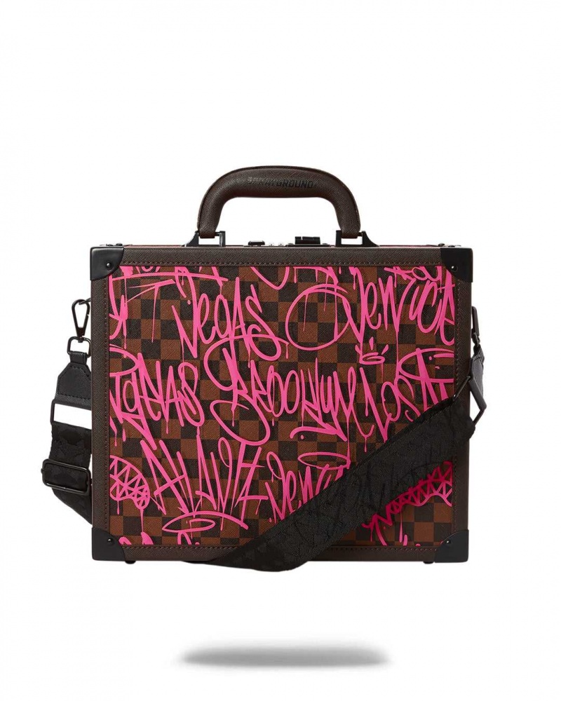 Sprayground Bag SHARKS IN NEW YORK BUSINESS CASE Fuchsia | KXQIG4970