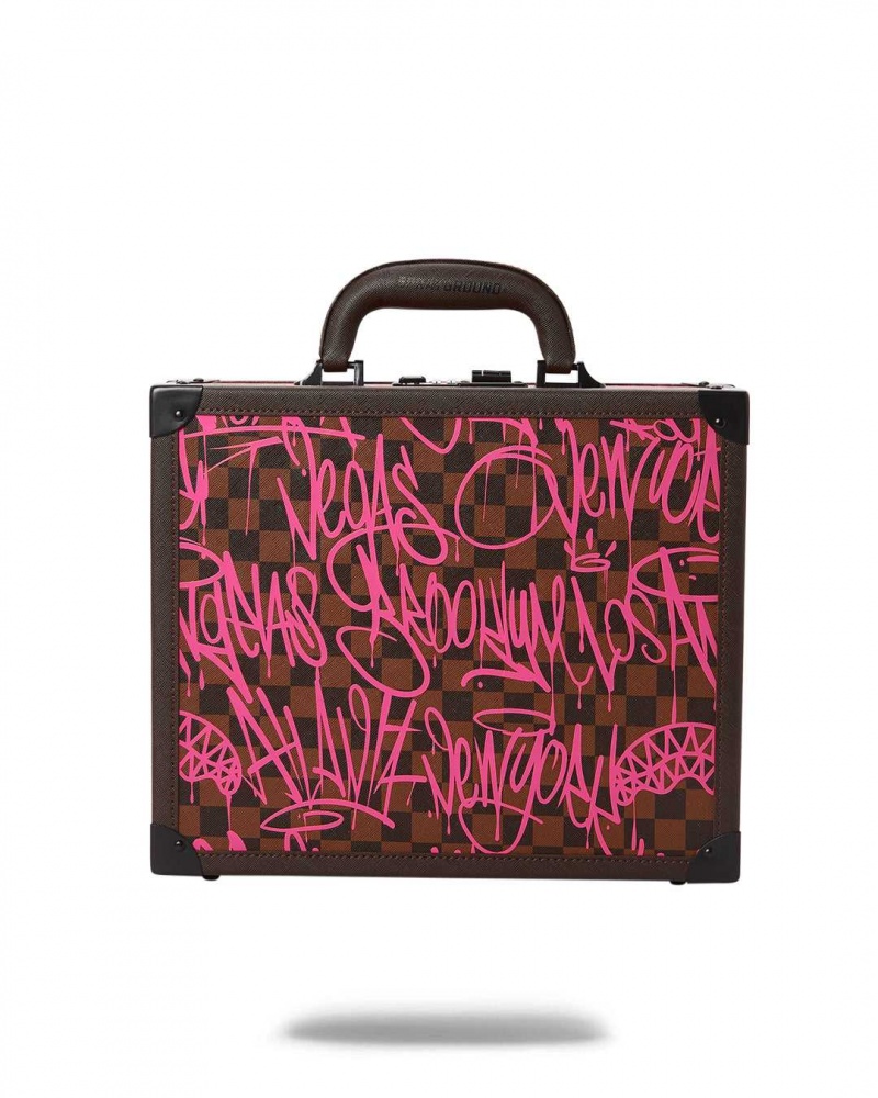 Sprayground Bag SHARKS IN NEW YORK BUSINESS CASE Fuchsia | KXQIG4970