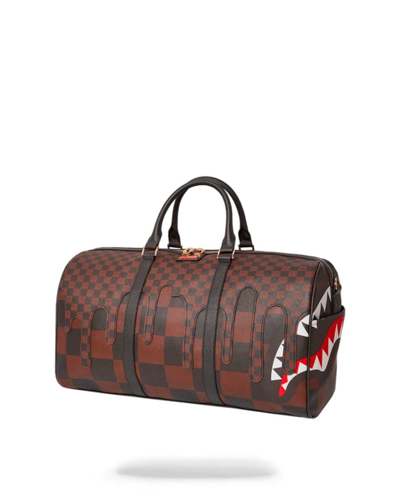 Sprayground Bag SHARKS IN PARIS (XTC) DUFFLE Brown | VCQMR6921