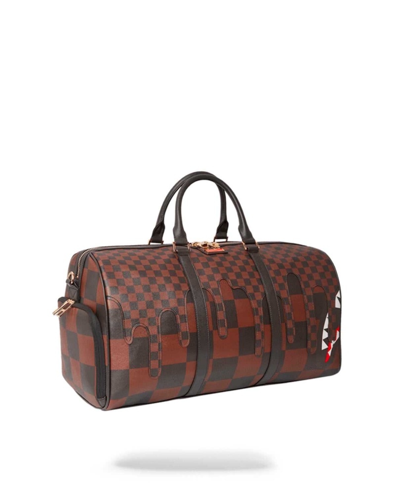 Sprayground Bag SHARKS IN PARIS (XTC) DUFFLE Brown | VCQMR6921