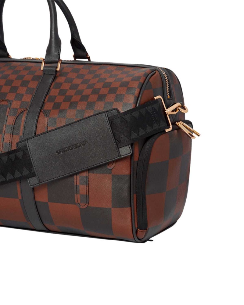 Sprayground Bag SHARKS IN PARIS (XTC) DUFFLE Brown | VCQMR6921