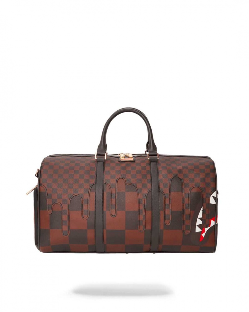 Sprayground Bag SHARKS IN PARIS (XTC) DUFFLE Brown | VCQMR6921