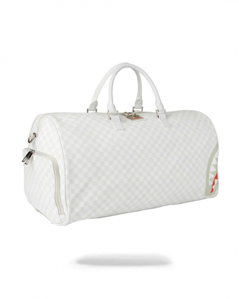 Sprayground Bag SHARKS IN PARIS MEAN & CLEAN DUFFLE White | JQPOU8094