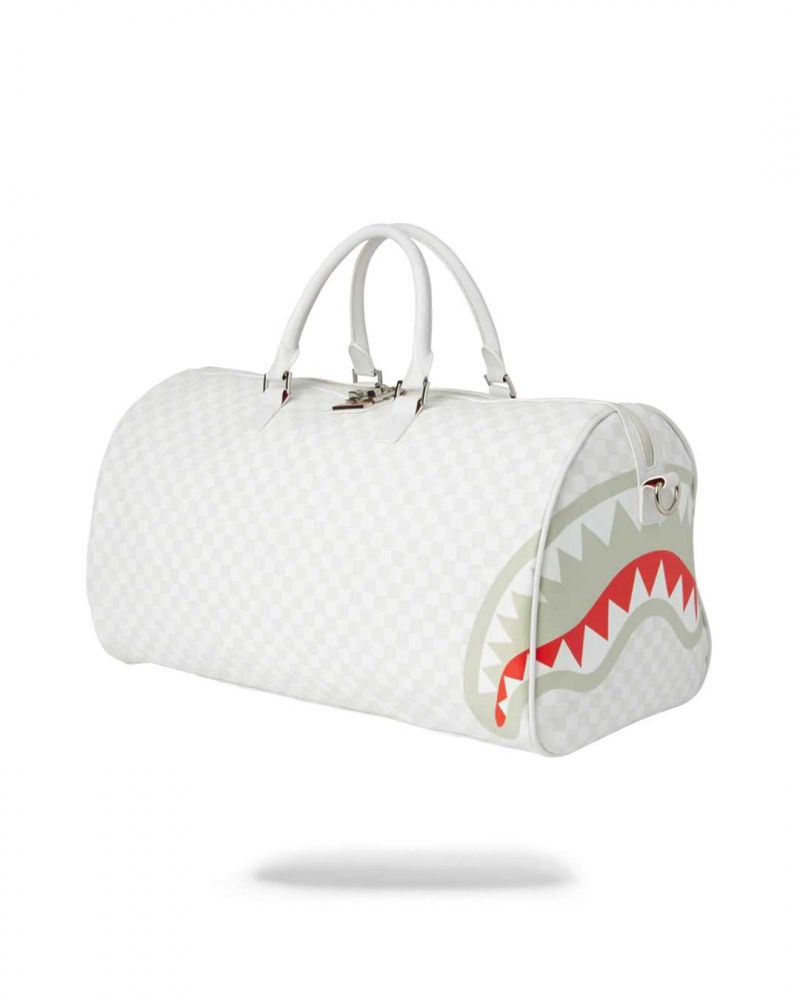 Sprayground Bag SHARKS IN PARIS MEAN & CLEAN DUFFLE White | JQPOU8094