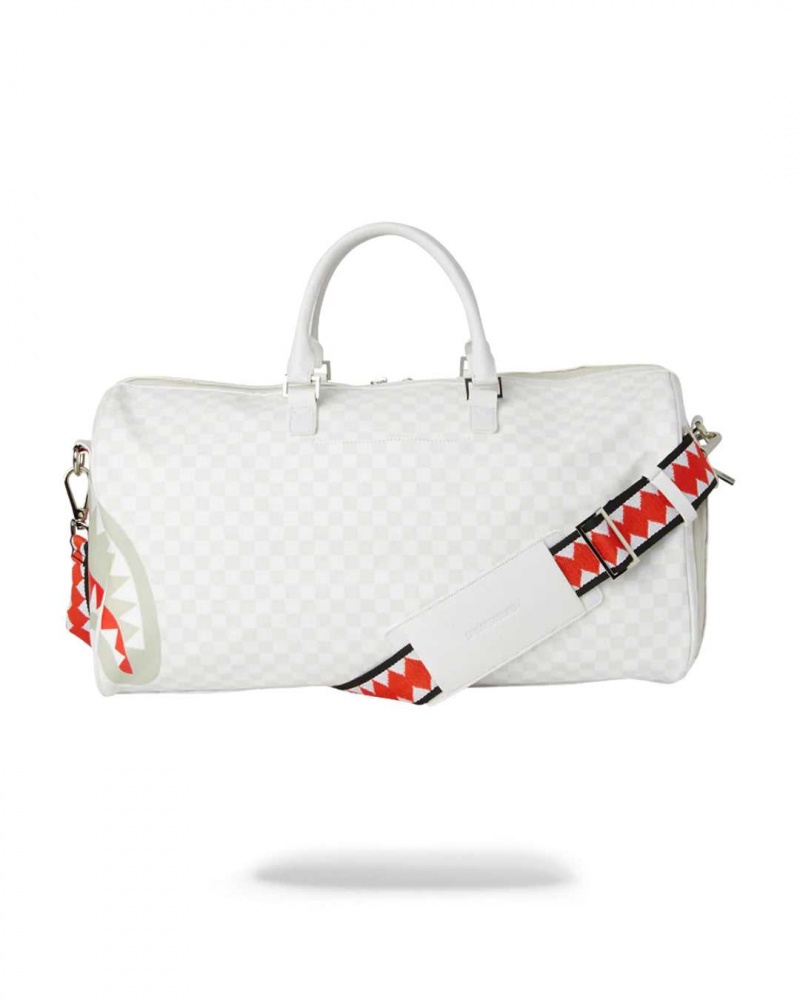 Sprayground Bag SHARKS IN PARIS MEAN & CLEAN DUFFLE White | JQPOU8094