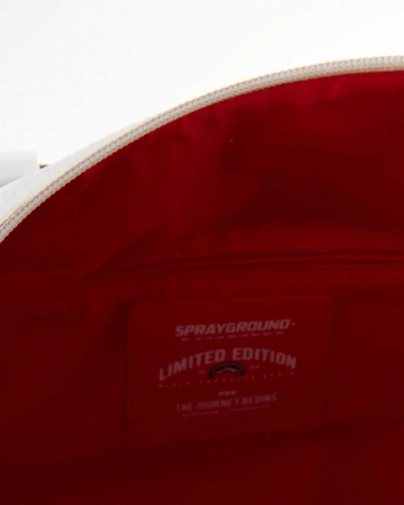 Sprayground Bag SHARKS IN PARIS MEAN & CLEAN DUFFLE White | JQPOU8094