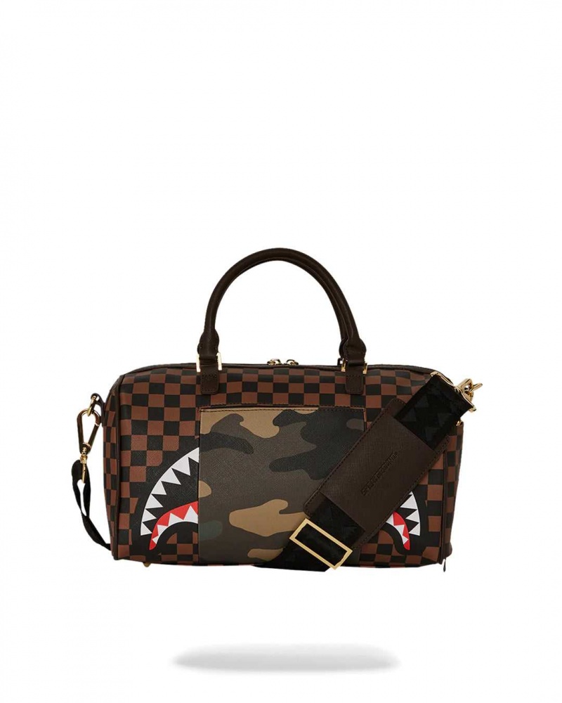 Sprayground Bag SIP WITH ACCENT MINI DUFFLE Camo Green | DPJKT2983