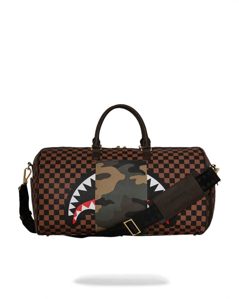 Sprayground Bag SIP WITH ACCENT DUFFLE Camo Brown | PWIEQ6325