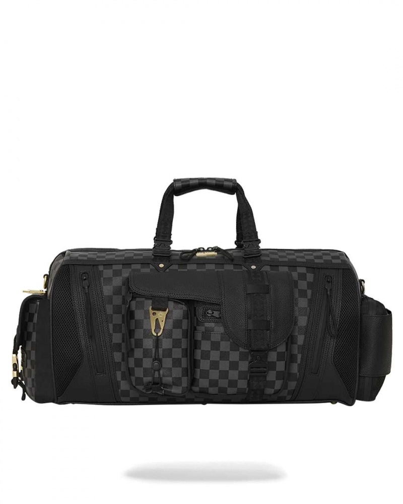 Sprayground Bag SPECIAL OPS CHECKERED CARGO DUFFLE Grey | YTQFE0214