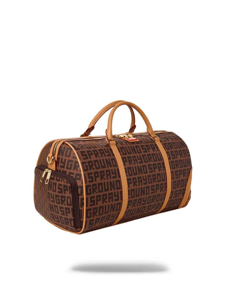 Sprayground Bag SPLIT HENNEY MONEY CHECK Brown | WOQEX6917