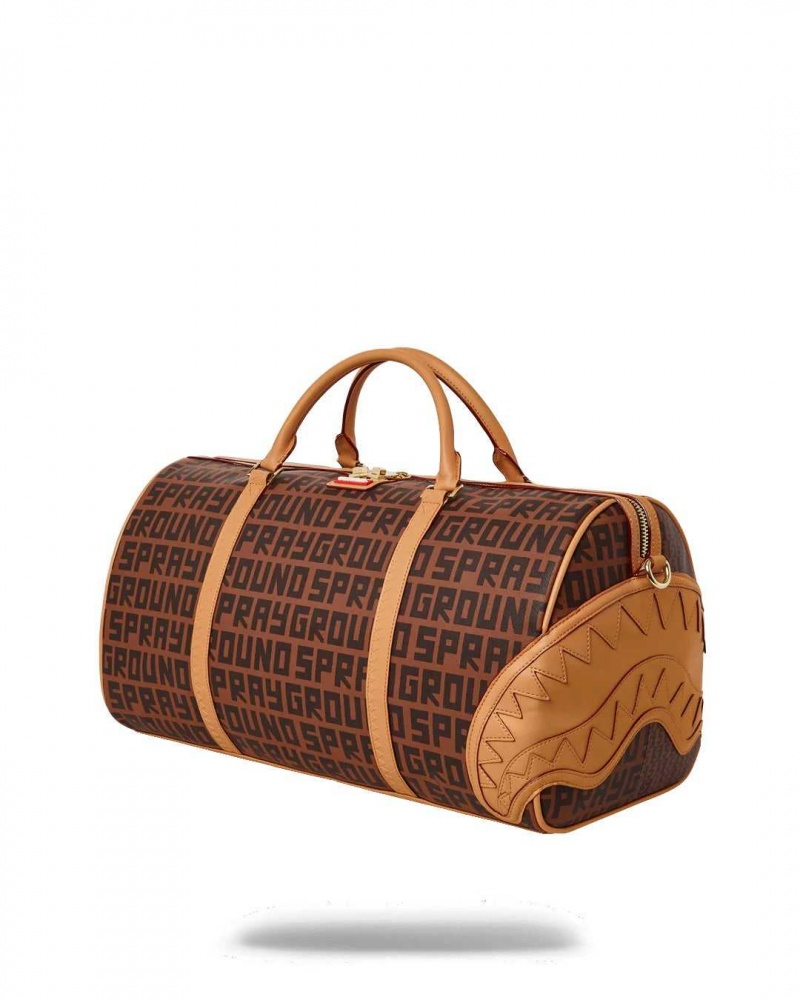 Sprayground Bag SPLIT HENNEY MONEY CHECK Brown | WOQEX6917