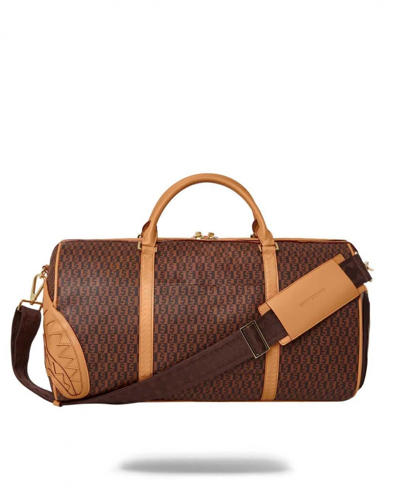 Sprayground Bag SPLIT HENNEY MONEY CHECK Brown | WOQEX6917