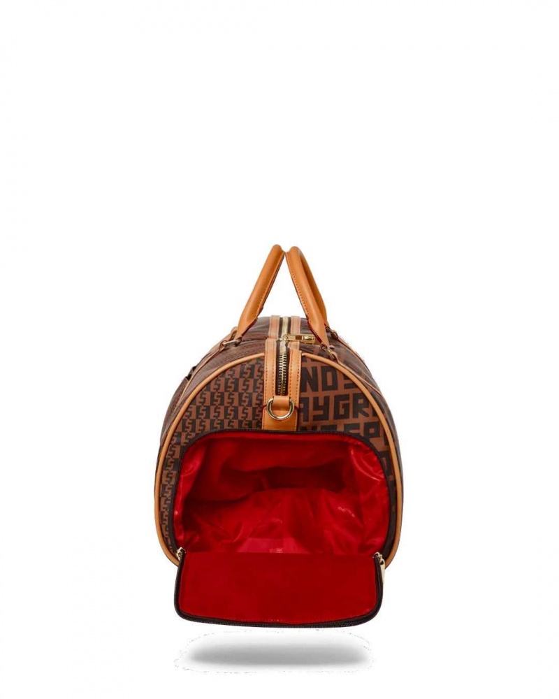 Sprayground Bag SPLIT HENNEY MONEY CHECK Brown | WOQEX6917