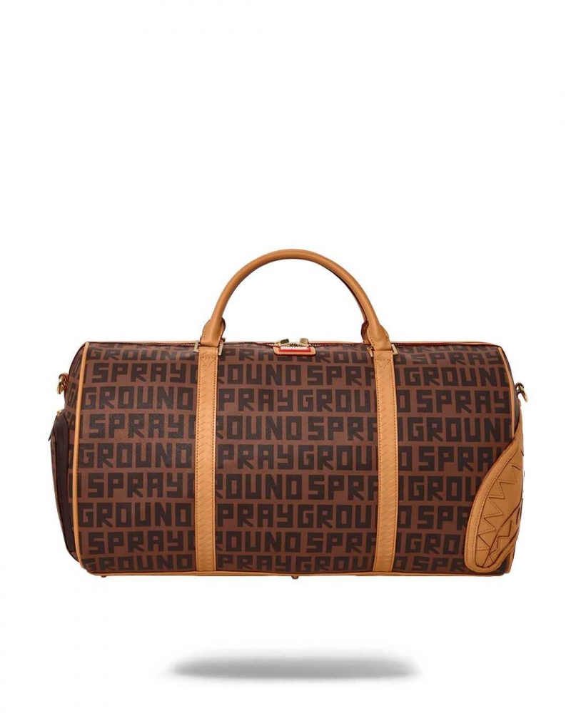 Sprayground Bag SPLIT HENNEY MONEY CHECK Brown | WOQEX6917