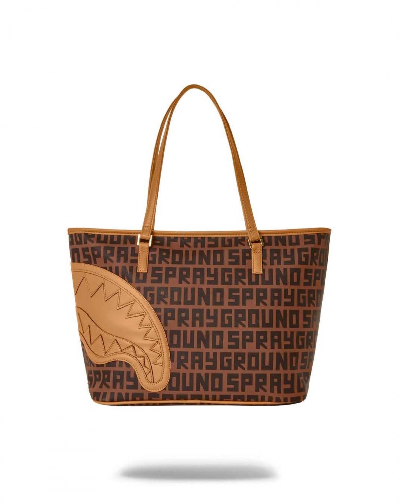 Sprayground Bag SPLIT INFINITI HENNY TOTE Brown | LPMSC9564